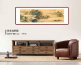 【已售】何實 1.5米《白云橋山客 信步可成詩》吉林著名山水畫家