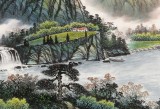 【已售】張慧仁 小六尺《旭日東升 源遠(yuǎn)流長(zhǎng)》 廣西山水畫(huà)家協(xié)會(huì)常務(wù)理事