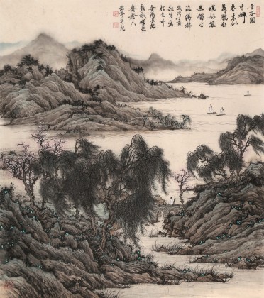 【已售】吳顯剛 《春來上洛橋》 貴州七星關美協(xié)主席