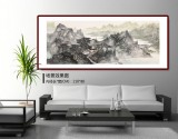 管旺林 小六尺《家在蒼嶺翠微間》 中美協(xié)會員