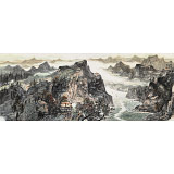 管旺林 小六尺《秋日凝翠嶺》 中美協(xié)會員
