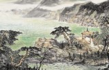 管旺林 小六尺《波上寒煙翠》 中美協會員