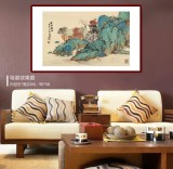 孟振華 四尺三開《溪林春山》西安美院研究生 金獎獲得者