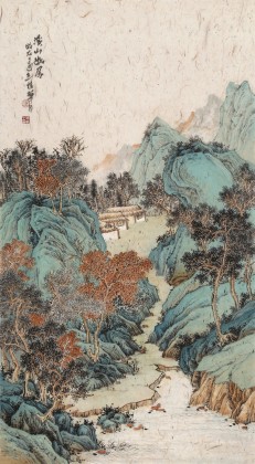 孟振華 三尺《溪山幽居》西安美院研究生 金獎獲得者
