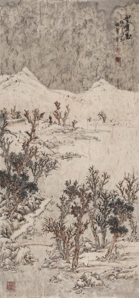 孟振華 三尺《雪峰圖》西安美院研究生 金獎獲得者