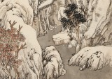 孟振華 三尺《萬點雪峰晴》西安美院研究生 金獎獲得者