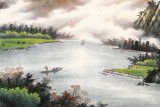 張慧仁 小八尺《山色空濛雨亦奇》 廣西山水畫家協會常務理事