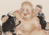 【已售】南海禪寺 妙林居士 四尺《皆大歡喜》