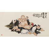 【已售】南海禪寺 妙林居士 四尺《皆大歡喜》
