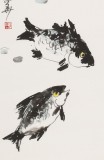 王永剛 四條屏手指畫《金玉滿堂》 國家一級美術師（詢價）