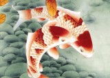 南海禪寺 妙林居士 四尺斗方《雙錦圖》