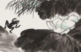 王永剛 四尺對開《荷塘蛙鳴》 國家一級美術師（詢價）