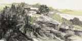 管旺林 四尺《牛頭山居圖》 中美協會員