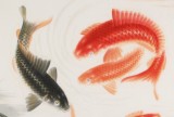 可定制 周升達(dá)四尺《富貴久魚》中國畫院國畫組長（詢價(jià)）