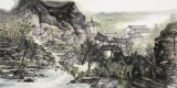管旺林 四尺《早春圖》 中美協會員