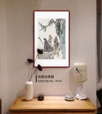 【已售】韓恩勝 四尺三開《有朋自遠方來》中美協會員 水墨漫畫名家