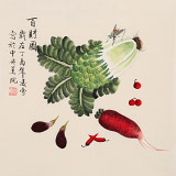 【已售】凌雪 三尺斗方《百財圖》 北京美協會員