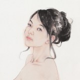 王其志 四尺《桃李佳人》  中美協會員 江蘇贛榆美協副主席