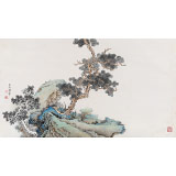 孟振華 三尺《亭亭山上松》西安美院研究生 金獎獲得者