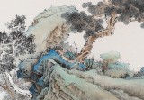 孟振華 三尺《亭亭山上松》西安美院研究生 金獎獲得者