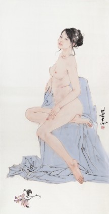 王其志 四尺《桃李佳人》  中美協會員 江蘇贛榆美協副主席