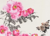 【已售】王其志 四尺斗方《醉春風》 江蘇贛榆美協副主席