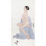 王其志 四尺《桃李佳人》  中美協會員 江蘇贛榆美協副主席