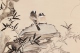 皇甫小喜 四尺《雙壽圖》 河南著名花鳥畫家