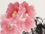 【已售】李勝春三尺斗方國(guó)畫牡丹《風(fēng)華正茂》