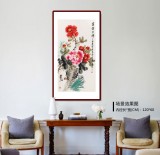 【已售】王寶欽 三尺《富貴吉祥》當代花鳥牡丹畫名家（詢價）