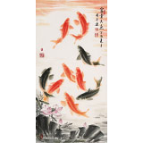 【已售】周升達 三尺《富貴久魚》 中國畫院國畫組長（詢價）