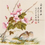 【已售】凌雪 三尺斗方《安居樂業(yè)》 北京美協(xié)會員