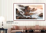 【已售】張慧仁 六尺《一夜秋風滿樹金》 廣西山水畫家協會常務理事