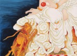 【已售】南海禪寺 妙林居士 四尺《騎龍觀音》