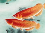 【已售】南海禪寺 妙林居士 四尺斗方《金龍連連送福來》