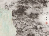 趙開新 四尺斗方《坐禪圖》 中美協會員 國家畫院畫家（詢價）