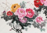 【已售】梁景欣 六尺《滿堂富貴》 青大美院學(xué)院派畫家
