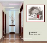 趙開(kāi)新 四尺斗方《聞道圖》 中美協(xié)會(huì)員 國(guó)家畫(huà)院畫(huà)家（詢(xún)價(jià)）