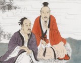【已售】趙開新 四尺斗方《聽琴圖》 中美協會員 國家畫院畫家（詢價）