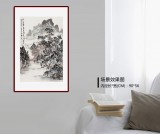 【已售】庾超然 四尺三開《名山草堂圖》 黃鶴樓書畫院院長