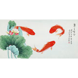 【已售】凌雪 三尺《年年有余》 北京美協(xié)會(huì)員