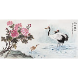 【已售】朱祖義 四尺《秋池仙影》 中國(guó)老子書(shū)畫(huà)院副院長(zhǎng)