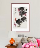 【已售】庾超然 四尺三開《得利圖》 黃鶴樓書畫院院長