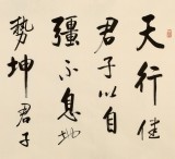 【已售】夏廣田 四尺《天行健 君子以自強不息》著名啟功體書法家（詢價）