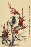 何華賢 四尺三開《東風裹香》 潁淮書畫名家