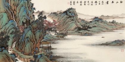 【已售】吳顯剛 四尺《溪山無盡》 貴州七星關美協主席