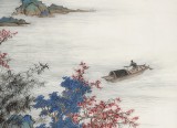【已售】吳顯剛 四尺《山居客至圖》 貴州七星關美協主席