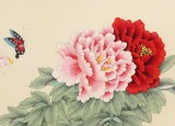 【已售】凌雪 四尺斗方《花開富貴》 北京美協(xié)會員