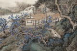 【已售】吳顯剛 四尺斗方《山水清暉圖》 貴州七星關(guān)美協(xié)主席