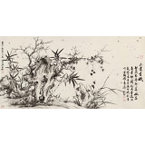 吳顯剛 四尺《不盡生機》 貴州七星關美協主席